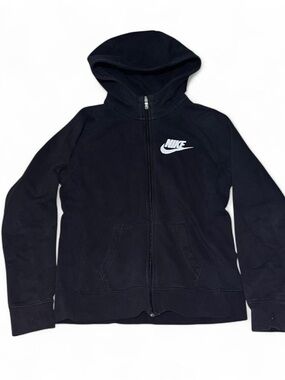 Nike Sportswear Hoodie Club Fleece Full-Zip Women's Size XL Black